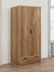 Birlea Brown Stockwell Double, 1 Drawer Wardrobe - Image 2 of 4