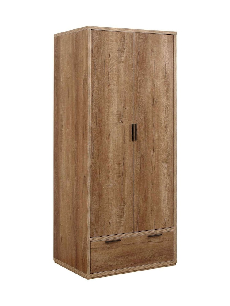 Birlea Brown Stockwell Double, 1 Drawer Wardrobe - Image 4 of 4