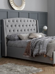 Birlea Grey Balmoral Fabric Bed - Image 1 of 5