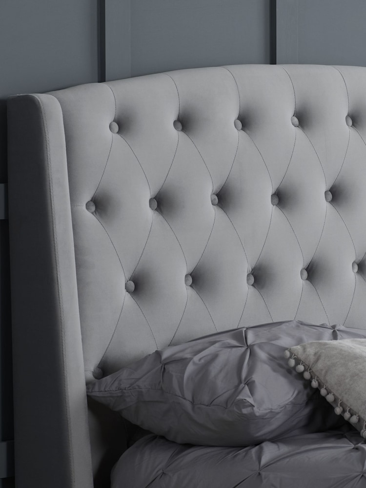 Birlea Grey Balmoral Fabric Bed - Image 2 of 5
