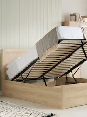 Birlea Oak Herringford Ottoman Storage Bed Bed - Image 3 of 6