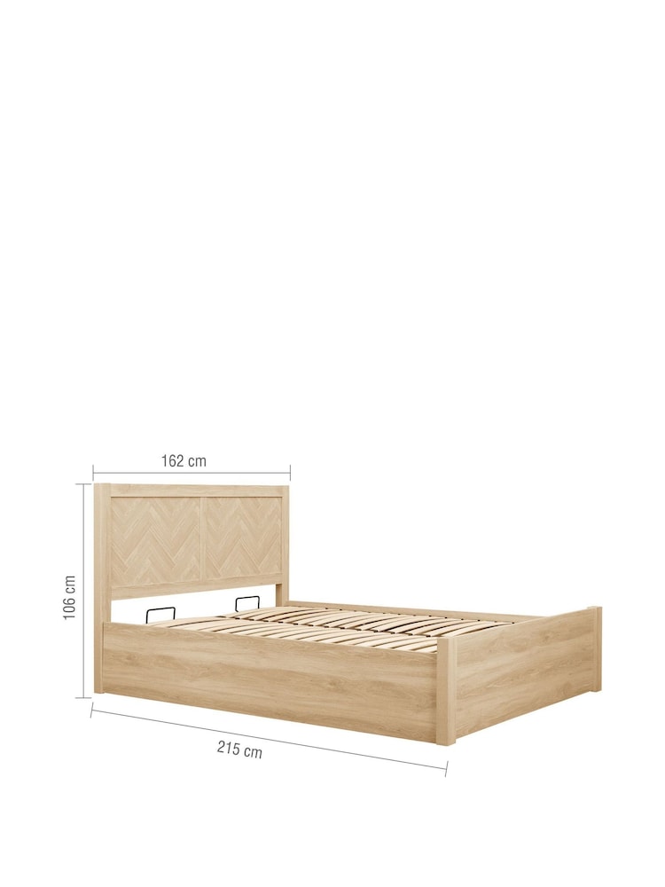 Birlea Oak Herringford Ottoman Storage Bed - Image 4 of 4