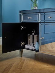 Birlea Silver Valencia 2 Drawer 2 Door Sideboard - Image 5 of 9