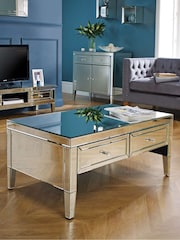 Birlea Silver Valencia 2 Drawer 2 Door Sideboard - Image 8 of 9