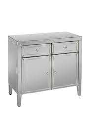 Birlea Silver Valencia 2 Drawer 2 Door Sideboard - Image 9 of 9
