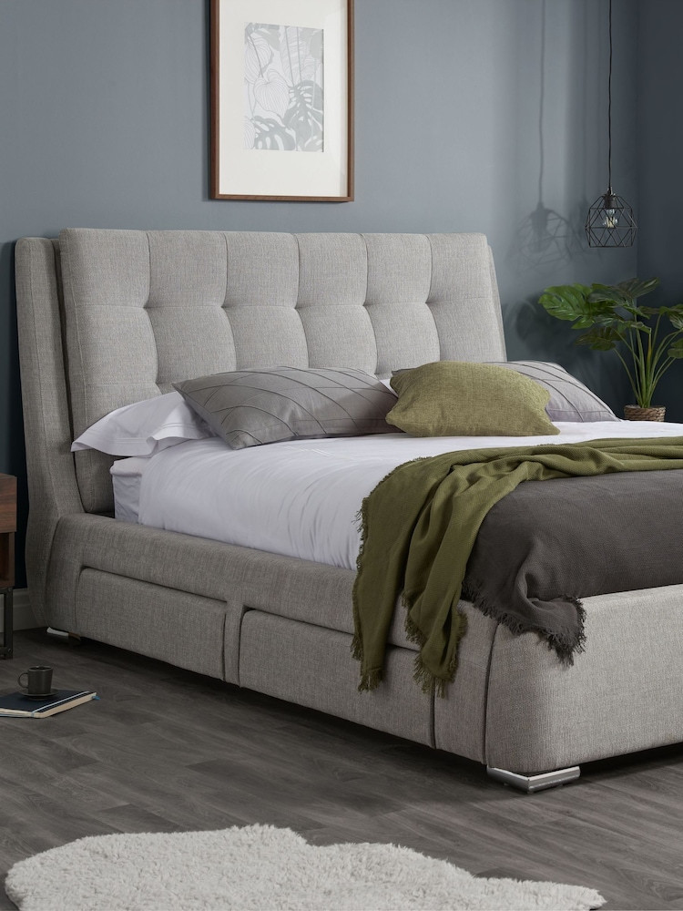 Birlea Grey Mayfair 4 Drawer Bed - Image 1 of 7