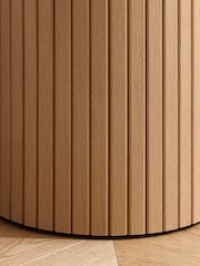Birlea Brown Axel Fluted Side Table - Image 6 of 7