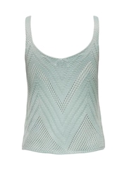 JDY Green Crochet Knitted Vest - Image 6 of 6