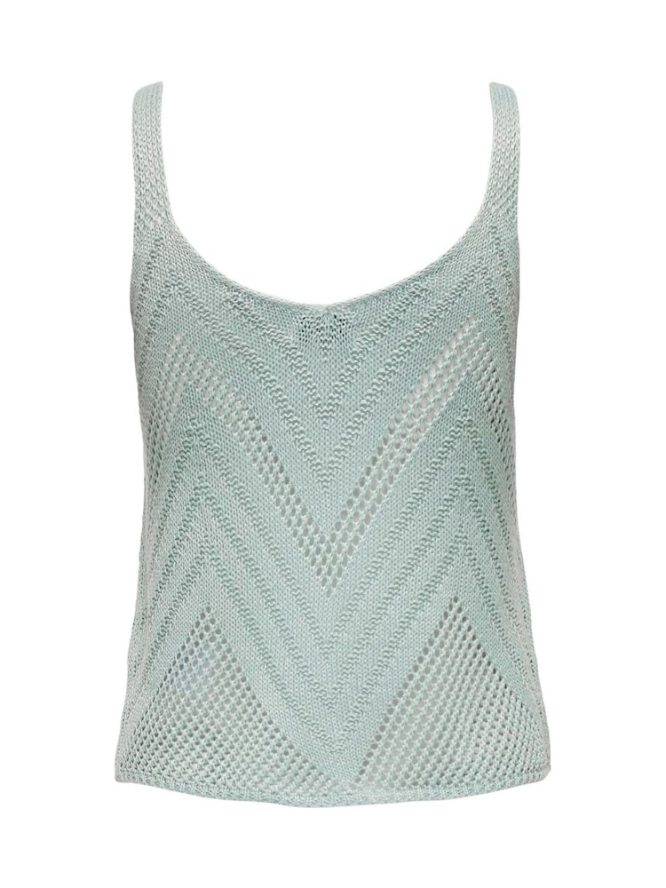JDY Green Crochet Knitted Vest - Image 7 of 7