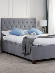 Birlea Grey Cologne End Lift Ottoman Storage Bed - Image 1 of 7