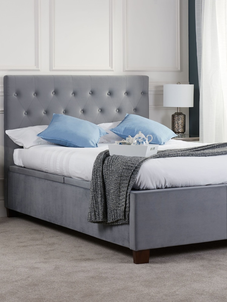 Birlea Grey Cologne End Lift Ottoman Storage Bed - Image 1 of 7