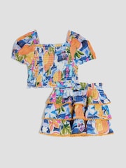 River Island Blue Girls Rara Skirt Set - Image 1 of 5