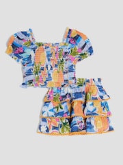River Island Blue Girls Rara Skirt Set - Image 2 of 5