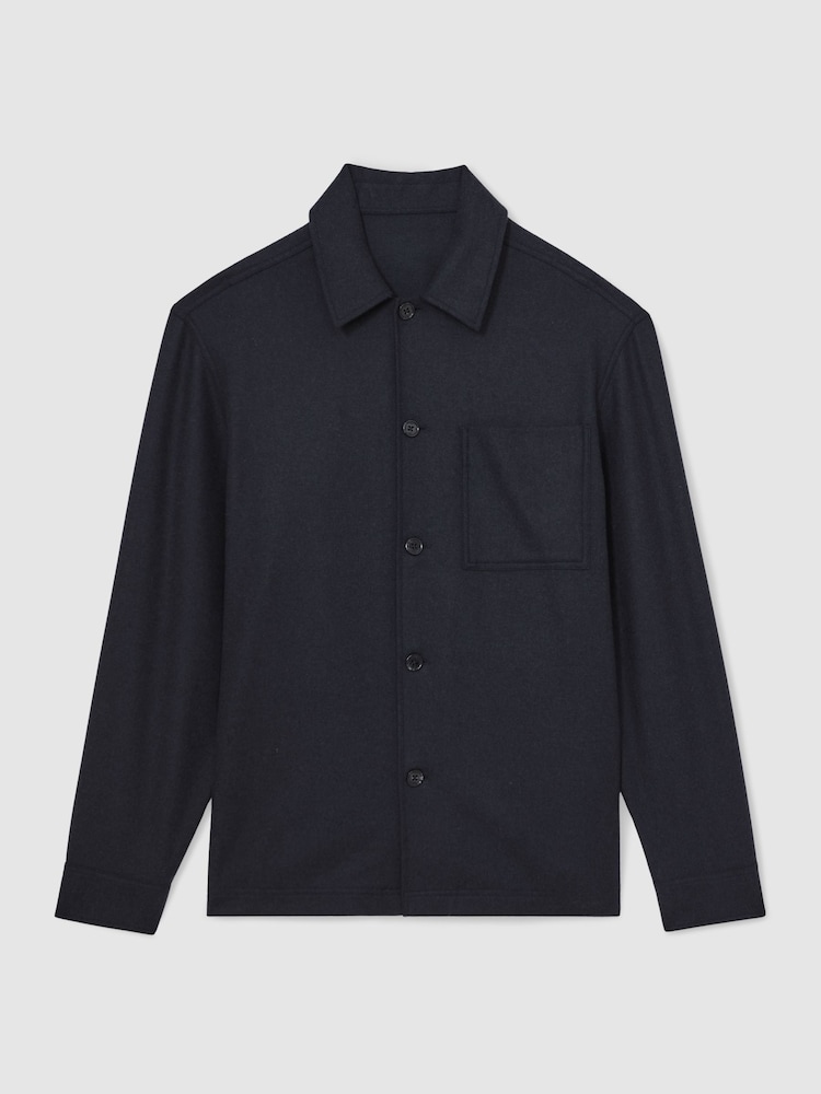 Reiss Navy Cooper Shirt - Image 2 of 8 Reiss Navy Cooper Shirt - Image 2 of 8