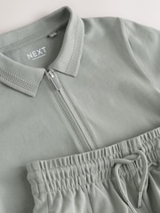 كاكي أخضر - Short Sleeve Polo Shirt and Shorts Set (3-16yrs) - صورة 6 من 6