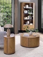 Bentley Designs Scandi Oak Vega Display Unit Table - Image 2 of 4