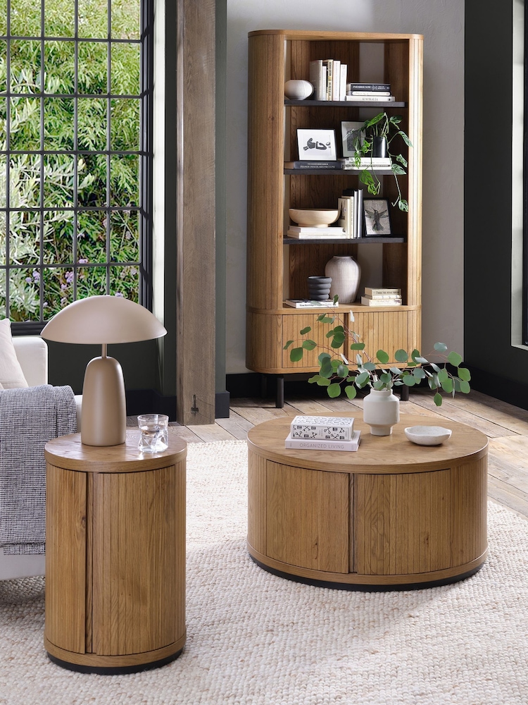 Bentley Designs Scandi Oak Vega Display Unit Table - Image 2 of 4
