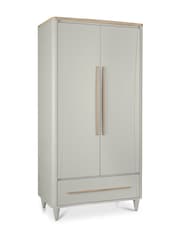 Bentley Designs Scandi Oak Soft Grey Larsen Double Wardrobe - Image 3 of 4
