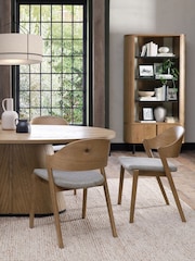 Bentley Designs Rustic Oak Vega 6 Seater Fixed Dining Table - Image 2 of 4