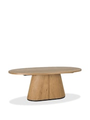 Bentley Designs Rustic Oak Vega 6 Seater Fixed Dining Table - Image 3 of 4