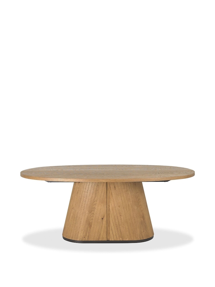 Bentley Designs Rustic Oak Vega 6 Seater Fixed Dining Table - Image 4 of 4