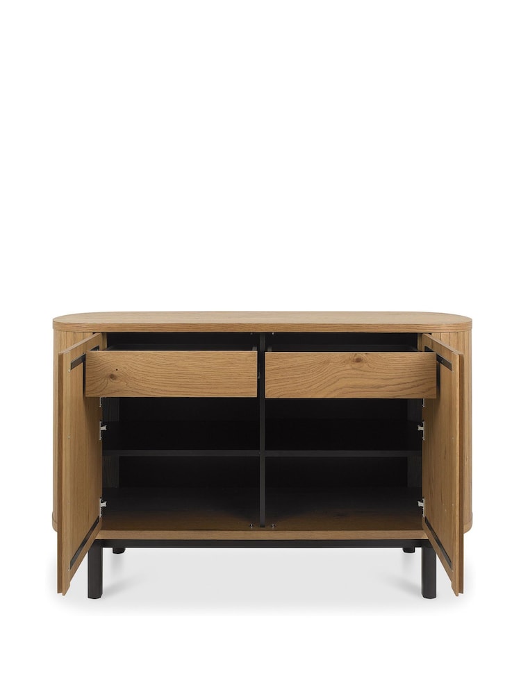 Bentley Designs Rustic Oak Vega Narrow Sideboard - Image 1 of 5 Bentley Designs Rustic Oak Vega Narrow Sideboard - Image 1 of 5