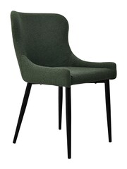 Bentley Designs Set of 2 Green Rubens Upholstered Dining Chairs - Image 6 of 8