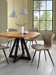 Bentley Designs Set of 2 Stone Garcia Dining Chairs - Image 1 of 5