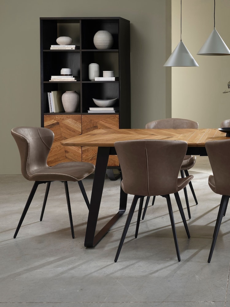 Bentley Designs Set of 2 Stone Garcia Dining Chairs - Image 2 of 5 Bentley Designs Set of 2 Stone Garcia Dining Chairs - Image 2 of 5