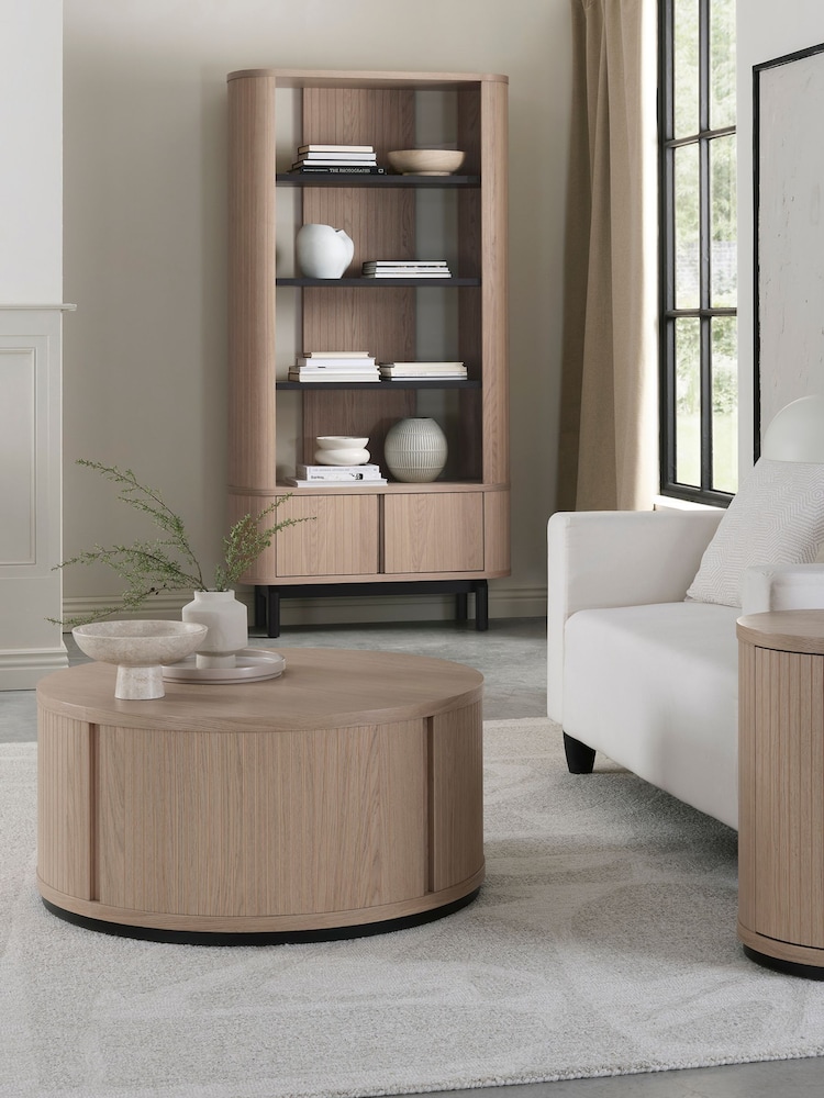 Bentley Designs Scandi Oak Vega Round Coffee Table - Image 2 of 5