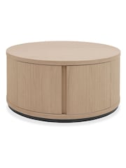 Bentley Designs Scandi Oak Vega Round Coffee Table - Image 4 of 5