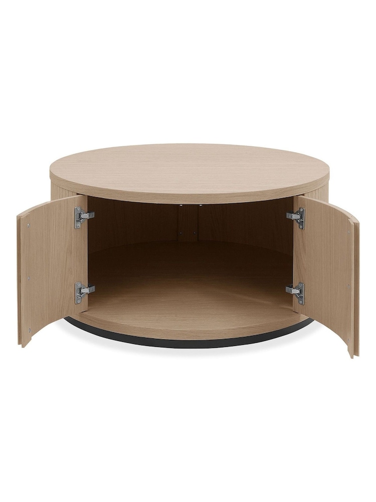 Bentley Designs Scandi Oak Vega Round Coffee Table - Image 5 of 5