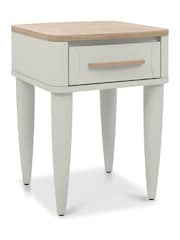 Bentley Designs Scandi Oak Soft Grey Larsen Side Table - Image 3 of 5