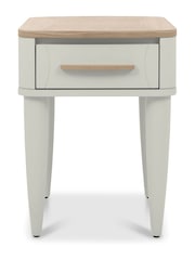 Bentley Designs Scandi Oak Soft Grey Larsen Side Table - Image 4 of 5
