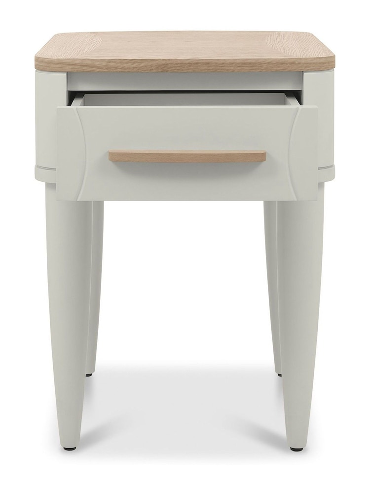 Bentley Designs Scandi Oak Soft Grey Larsen Side Table - Image 5 of 5
