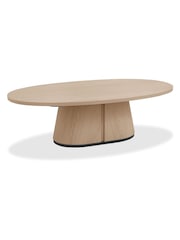 Bentley Designs Rustic Oak Vega Oval Coffee Table - Image 4 of 4