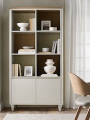 Bentley Designs Grey Oiled Oak Larsen Display Unit Table - Image 1 of 5