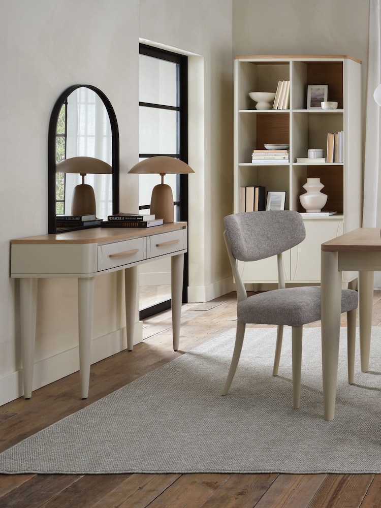 Bentley Designs Scandi Oak Soft Grey Larsen Console Table - Image 2 of 5