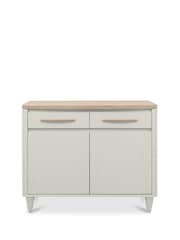 Bentley Designs Scandi Oak Soft Grey Larsen Narrow Sideboard - Image 4 of 5