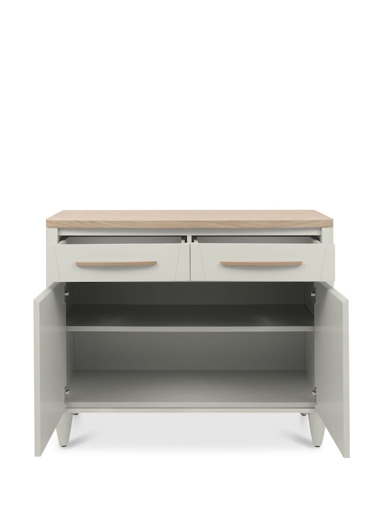 Bentley Designs Scandi Oak Soft Grey Larsen Narrow Sideboard - Image 5 of 5