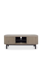 Bentley Designs Rustic Oak Vega Entertainment Unit Table - Image 3 of 4