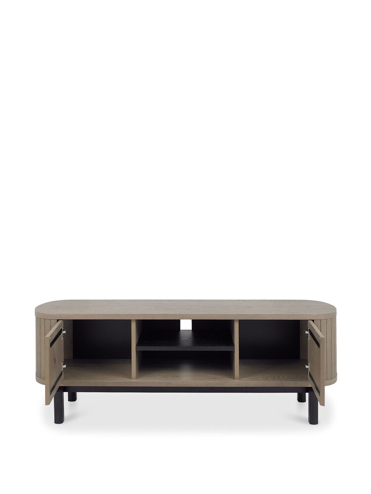 Bentley Designs Rustic Oak Vega Entertainment Unit Table - Image 4 of 4