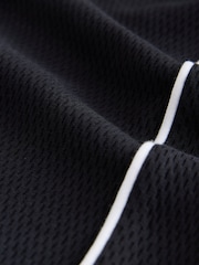 Black Varsity T-Shirt and Shorts Set (3-16yrs) - Image 8 of 10