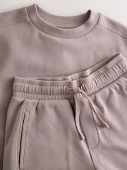 Mink Brown Textured Short Sleeve T-Shirt and Shorts Set (3-16yrs) - Image 13 of 14