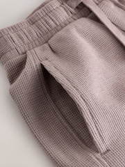 Mink Brown Textured Short Sleeve T-Shirt and Shorts Set (3-16yrs) - Image 9 of 14