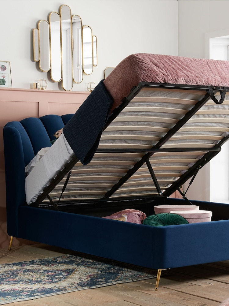 Birlea Blue Lottie End Lift Ottoman Storage Bed - Image 2 of 6