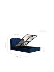 Birlea Blue Lottie End Lift Ottoman Storage Bed - Image 8 of 9
