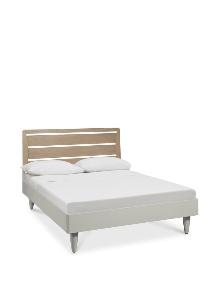 Bentley Designs Scandi Oak Soft Grey Larsen Slatted Bedstead - Image 2 of 5