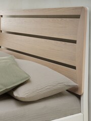Bentley Designs Scandi Oak Soft Grey Larsen Slatted Bedstead - Image 4 of 5