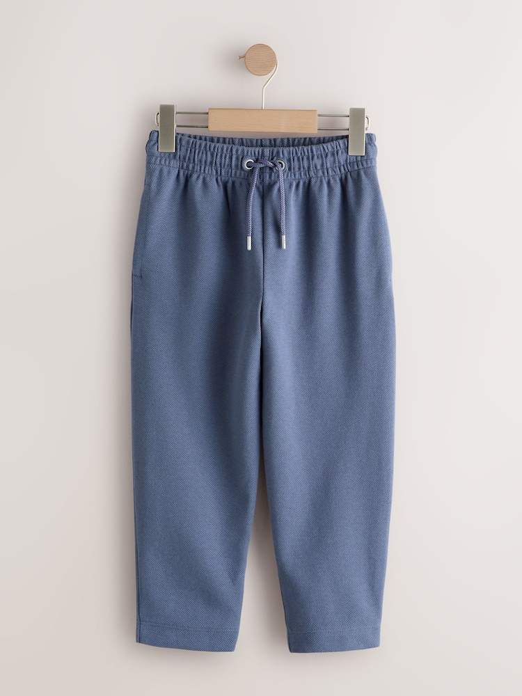 Albastru - Smart Textured Joggers (3-16yrs) - Imaginea 1 din 3 Albastru - Smart Textured Joggers (3-16yrs) - Imaginea 1 din 3